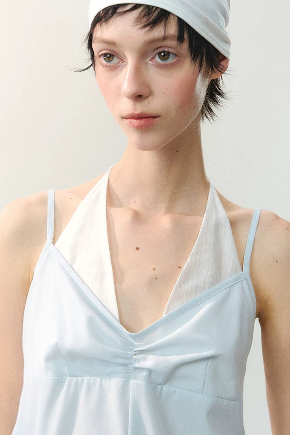 Color-Block Faux Layered Camisole Top