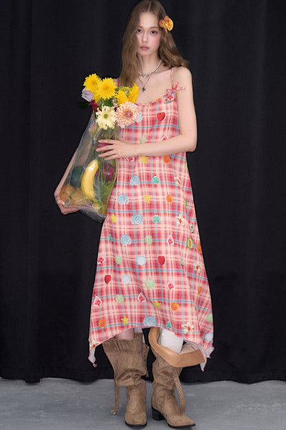 Sweet Dreams Plaid Fun Print Dress