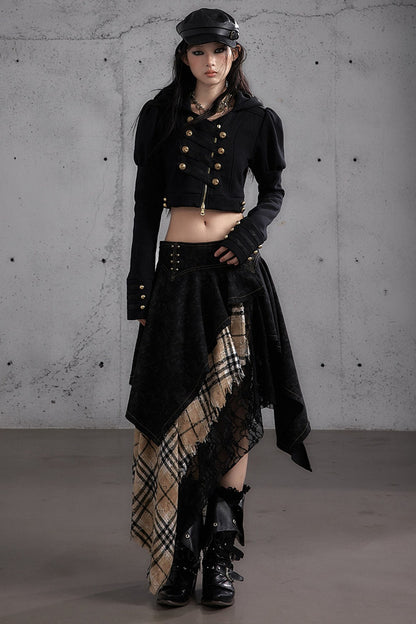 Napoleon Hooded Puff-Sleeve Sweatshirt