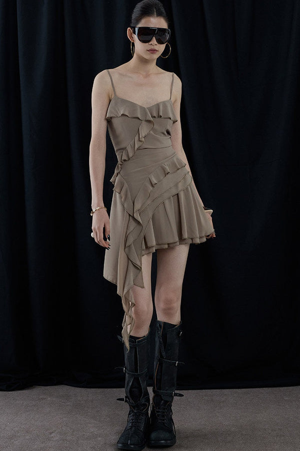 Romantic Retro Asymmetrical Skirt Set-Up