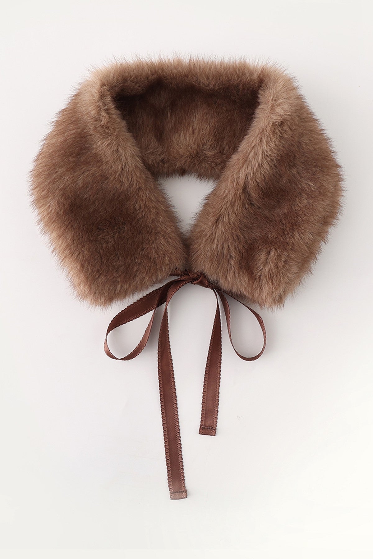 Retro Girl Bow Eco-Friendly Fur Collar