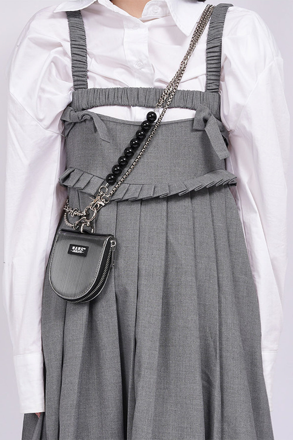 Borsetta con catena argentata Wild Key