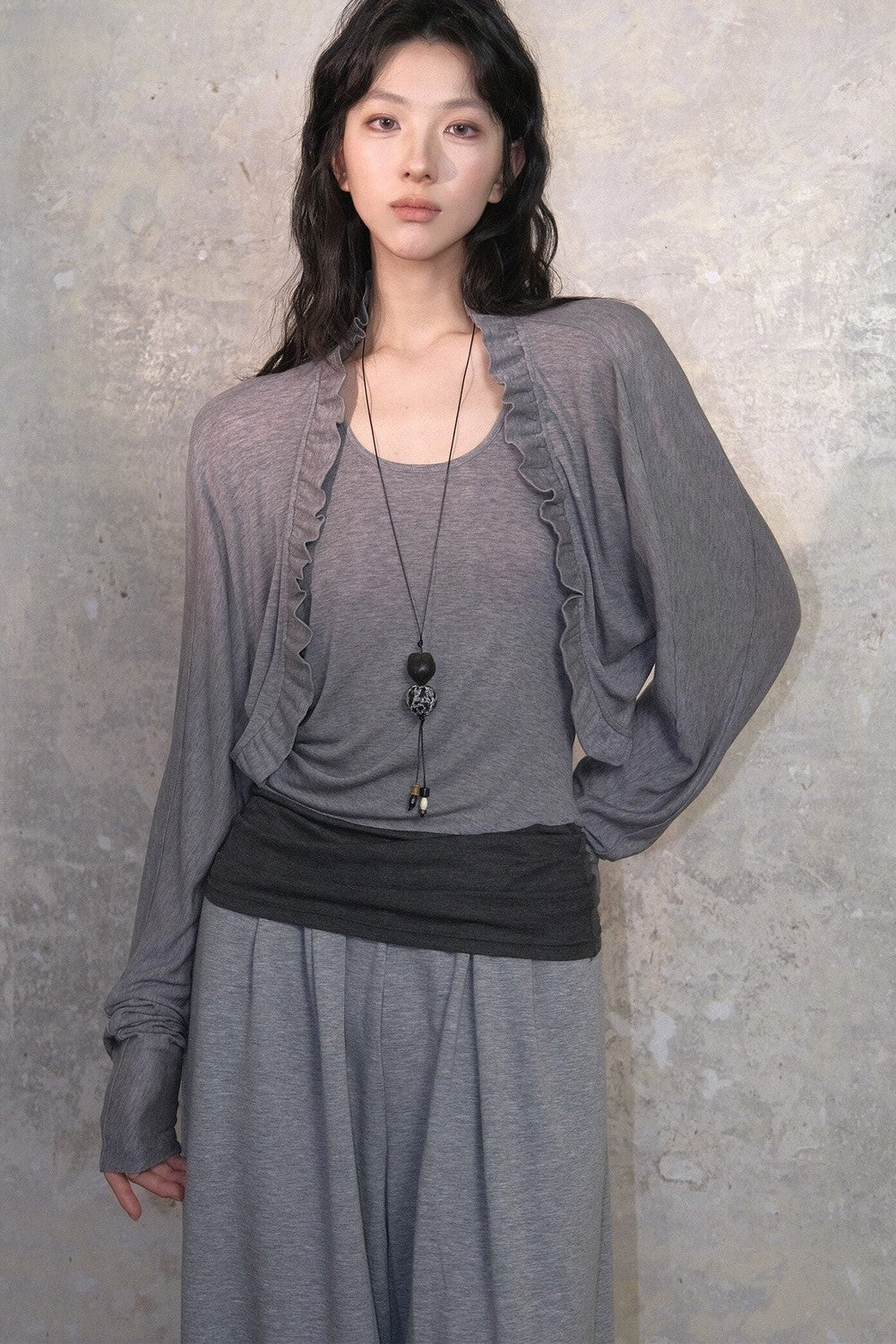 Tencel Linen Color-Blocked Tank Top