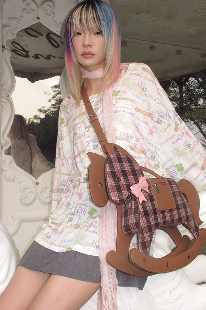 Rocking Horse Crossbody Handheld Bag