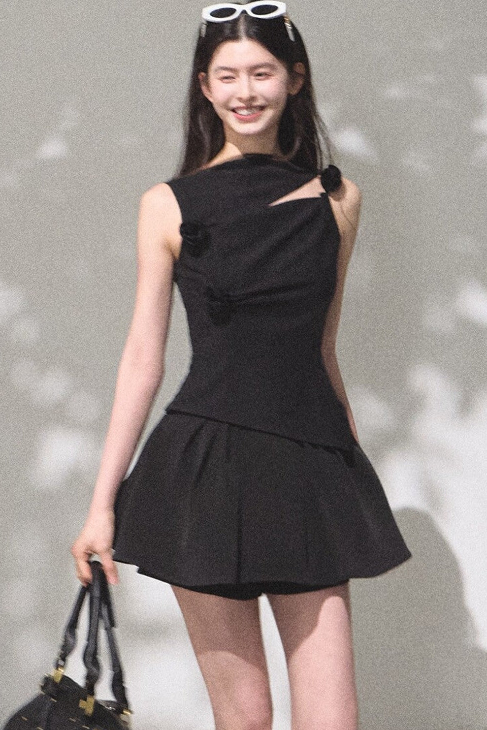 One-Shoulder Lyocell Wool Camisole