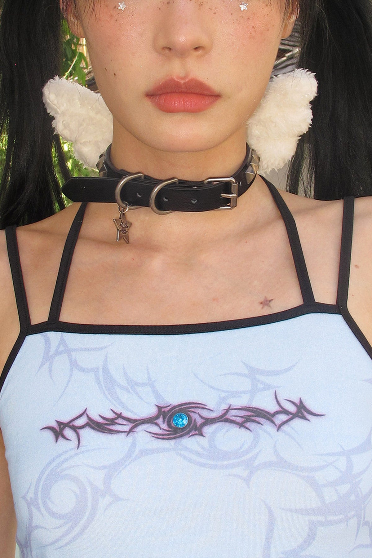 Angel Wings Rivet Choker
