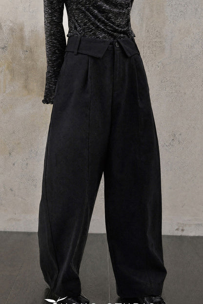 Folded Waistband Pants