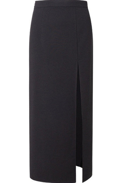 Rachel Draped Slit Long Skirt
