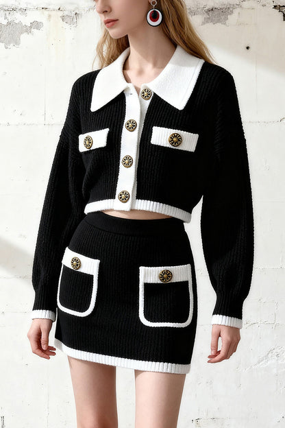 Pocketed Bodycon Knit Set