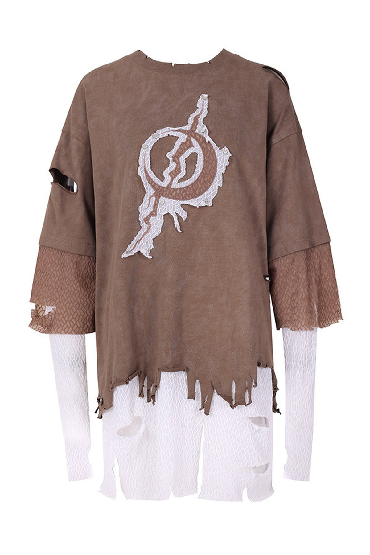 3-Layer Distressed T-Shirt