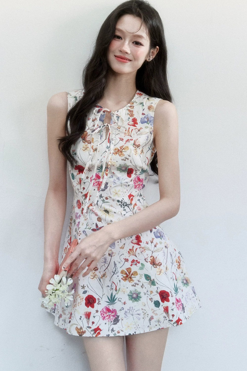 Pastoral Floral Cotton Dress
