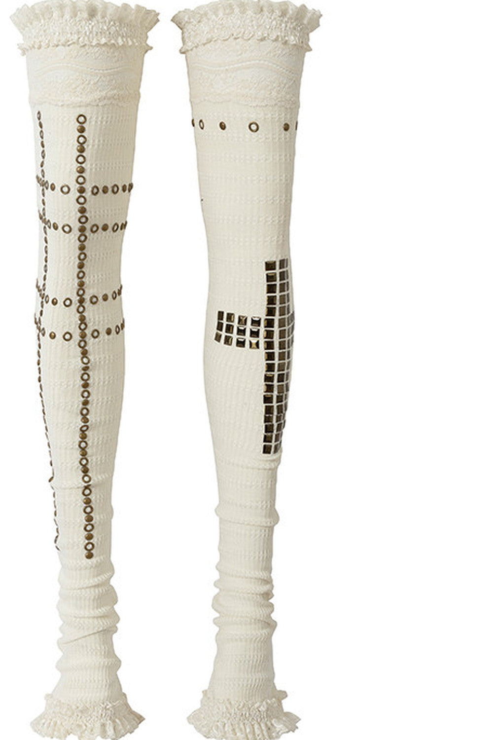 Stretchy Stacked Lace Leg Warmers