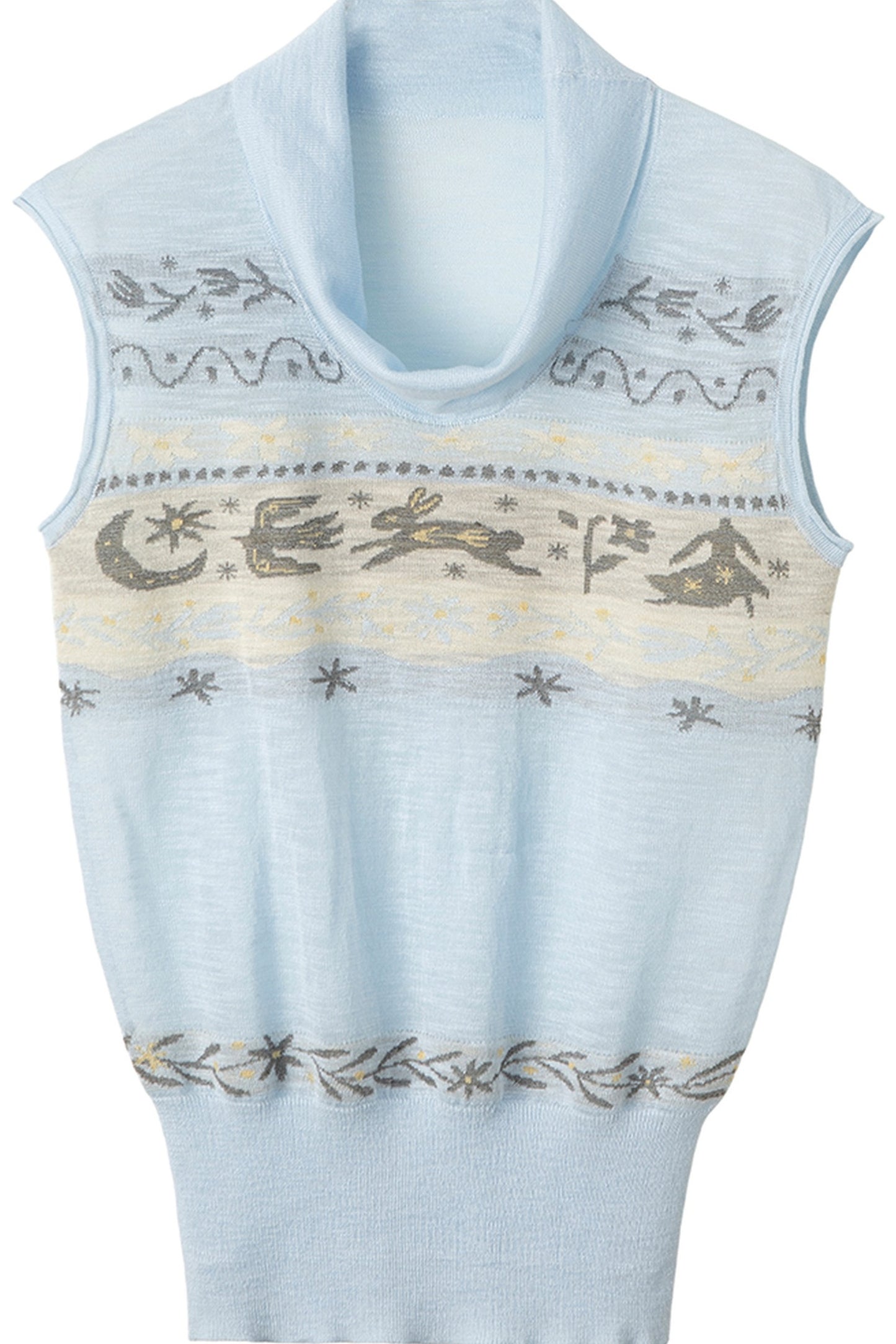 Bunny Fair Isle Knit Vest