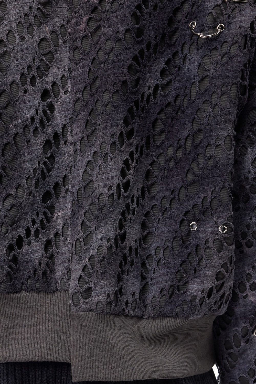 Y2K Rivet Honeycomb Bomber Jacket