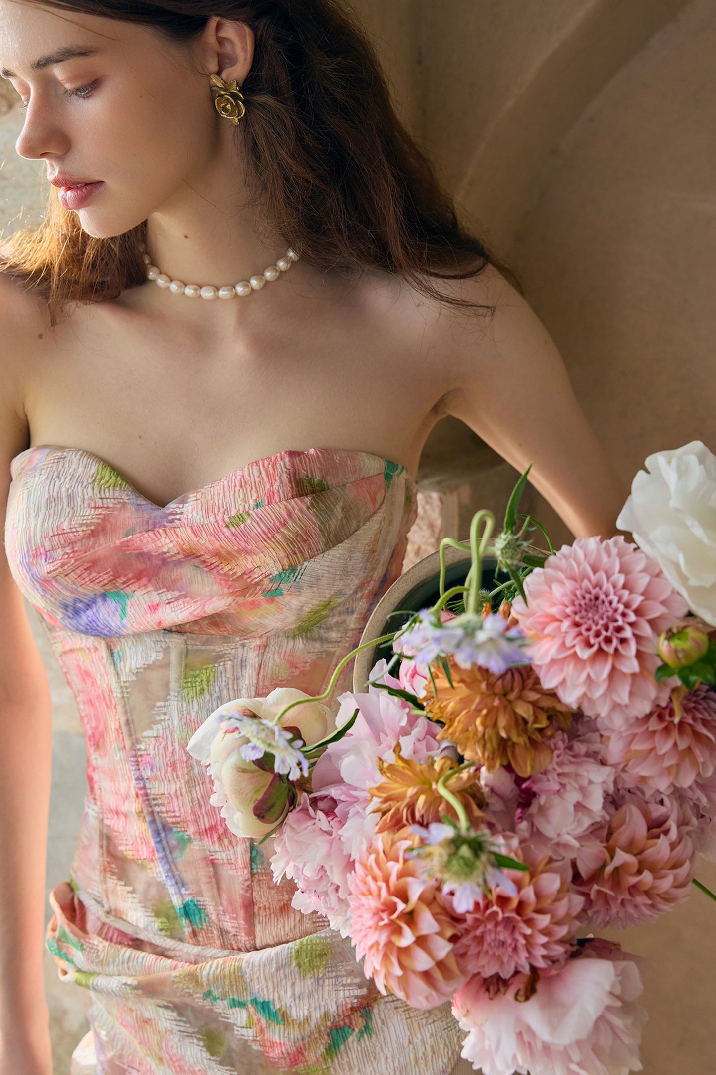 Floral French Romantic Dress and Skirt Set-Up