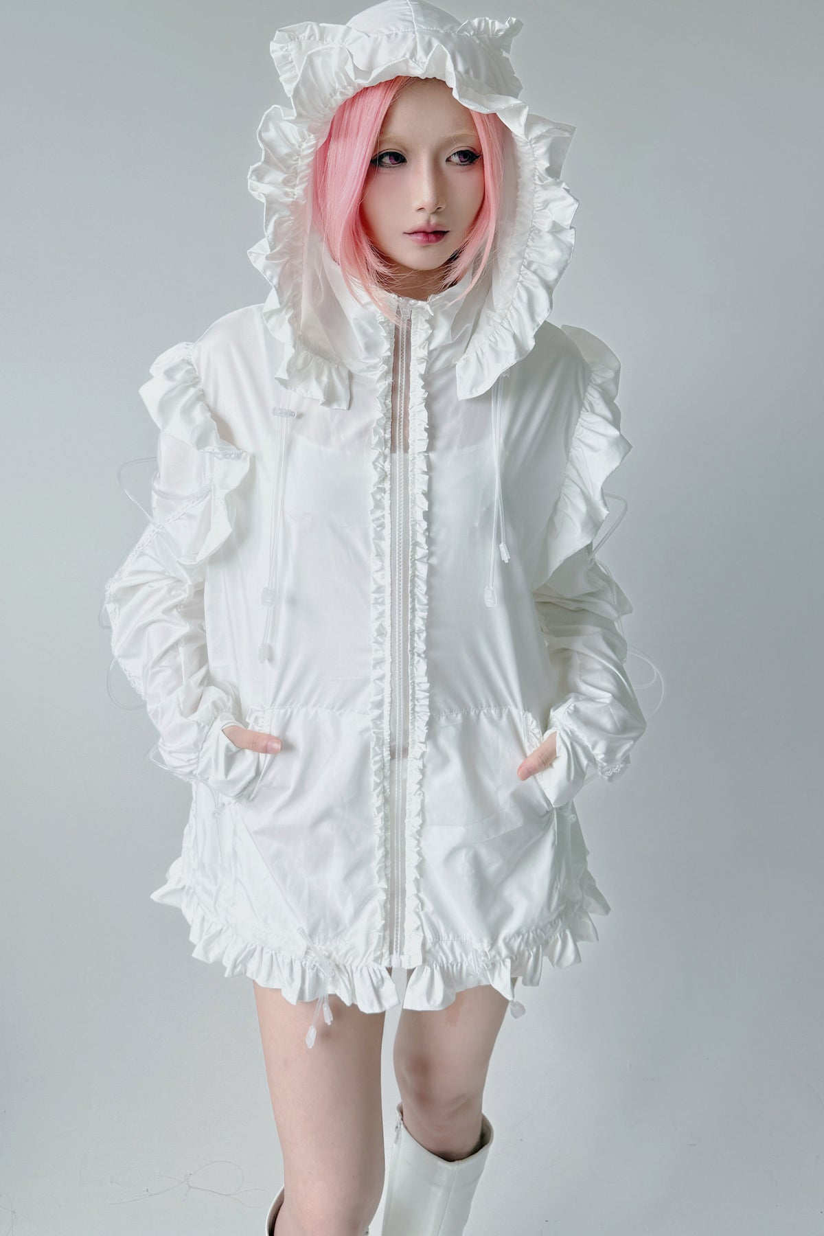 Cat Ear Ruffle Sun Jacket