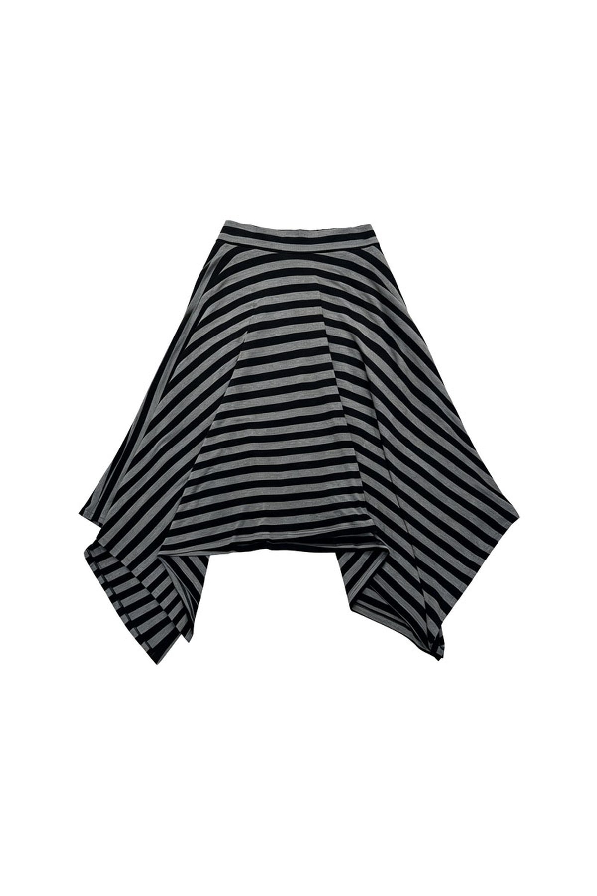Convertible Asymmetrical Stripe Skirt