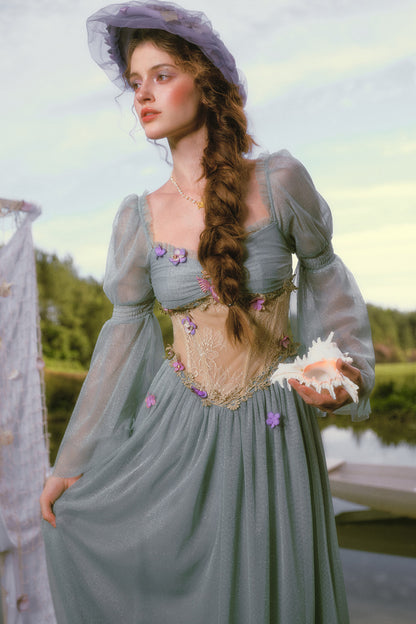 Mermaid Lace Long Sleeve Dress