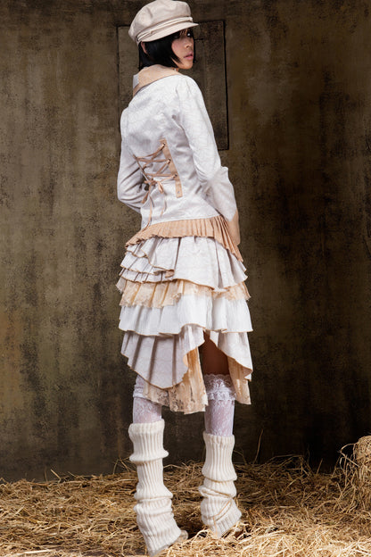 Asymmetrical Lapel Gothic Jacket