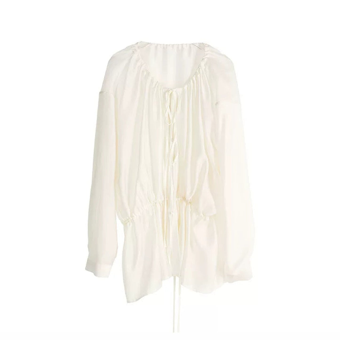 Tencel Acetate Off-White Blouse