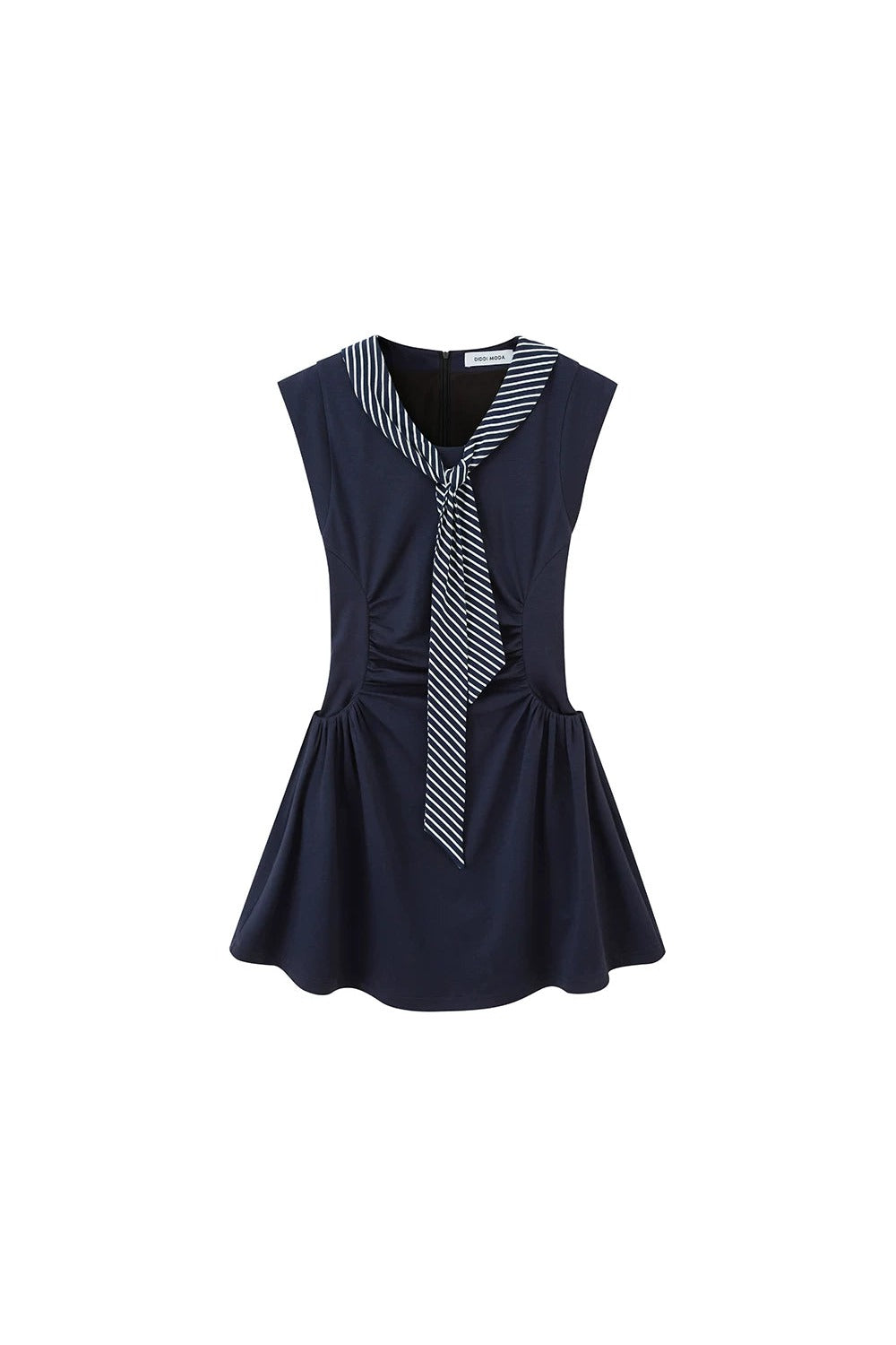 V-Neck Flutter Sleeve Dress