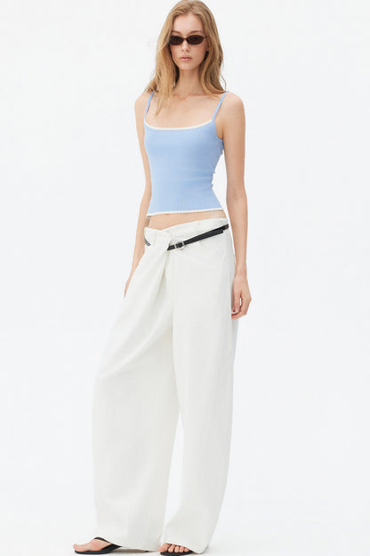 Color-Block Lace Knit Camisole