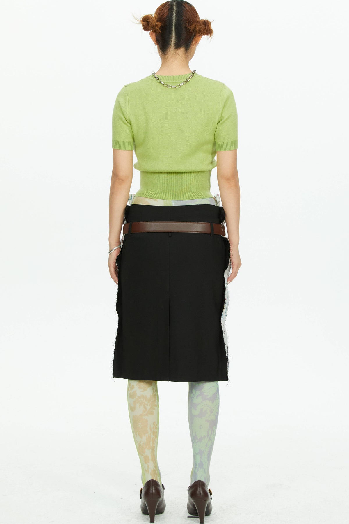 Retro-Strumpfhose mit Print