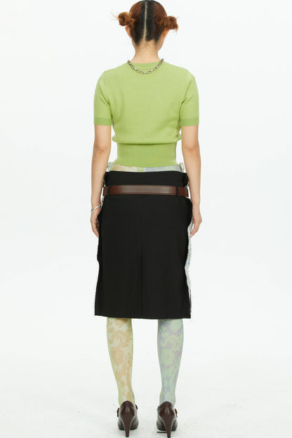 Retro-Strumpfhose mit Print