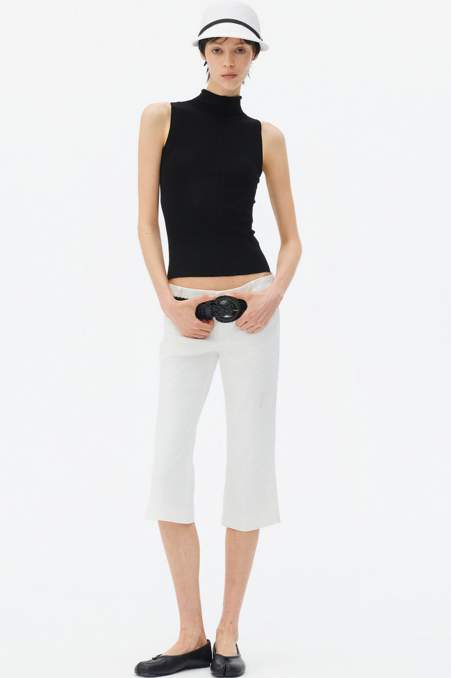 Superfine Merino Wool Seamless Turtleneck Vest