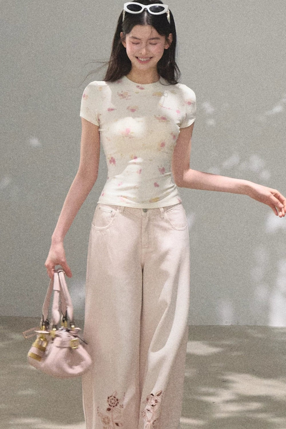 Printed Short Sleeve Top
