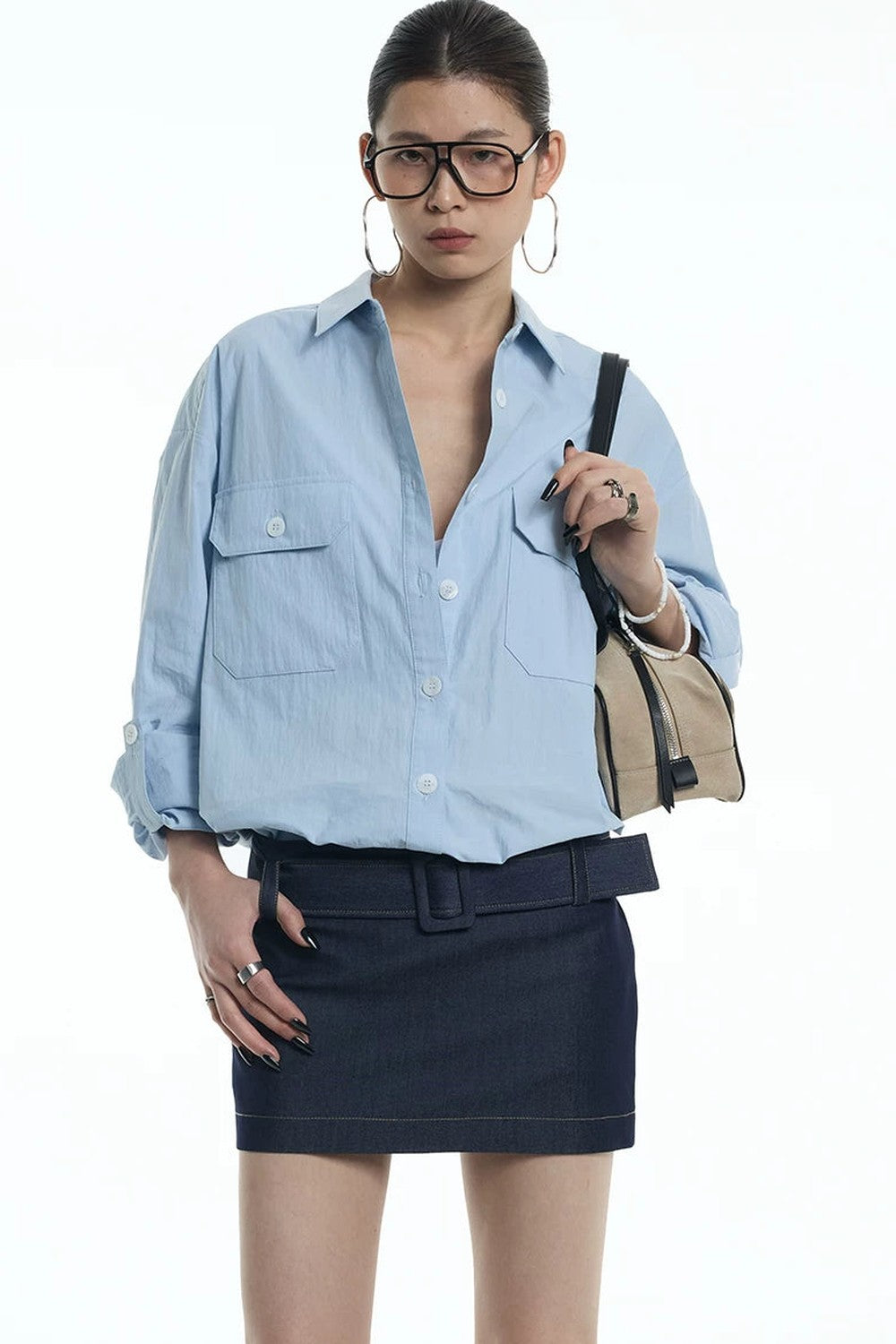 Glacier Blue Work Shirt Jacket