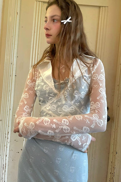 Angel's Tears Jacquard Ballet Top