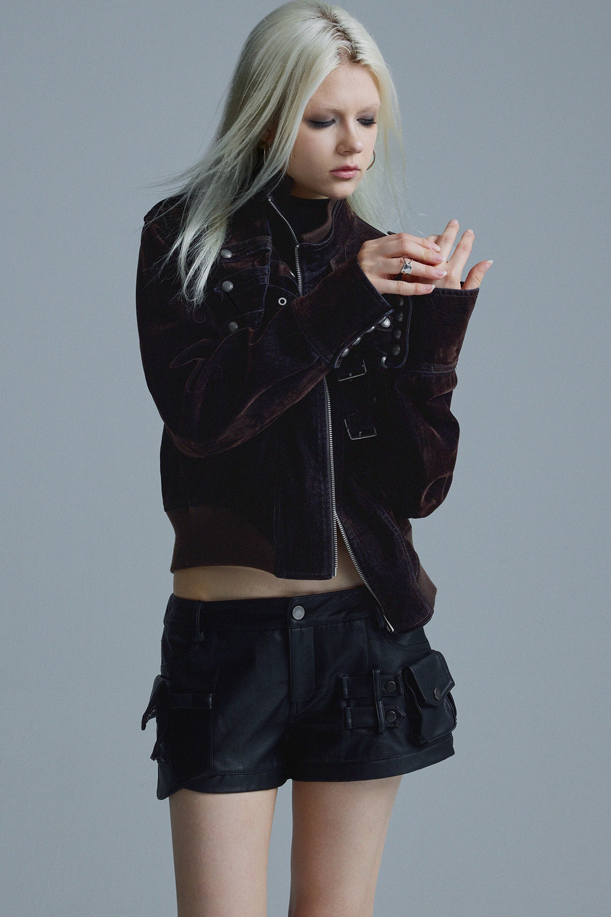 Short Matte Velvet Jacket