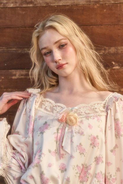 Handmade 3D Flower Brooch Pendant