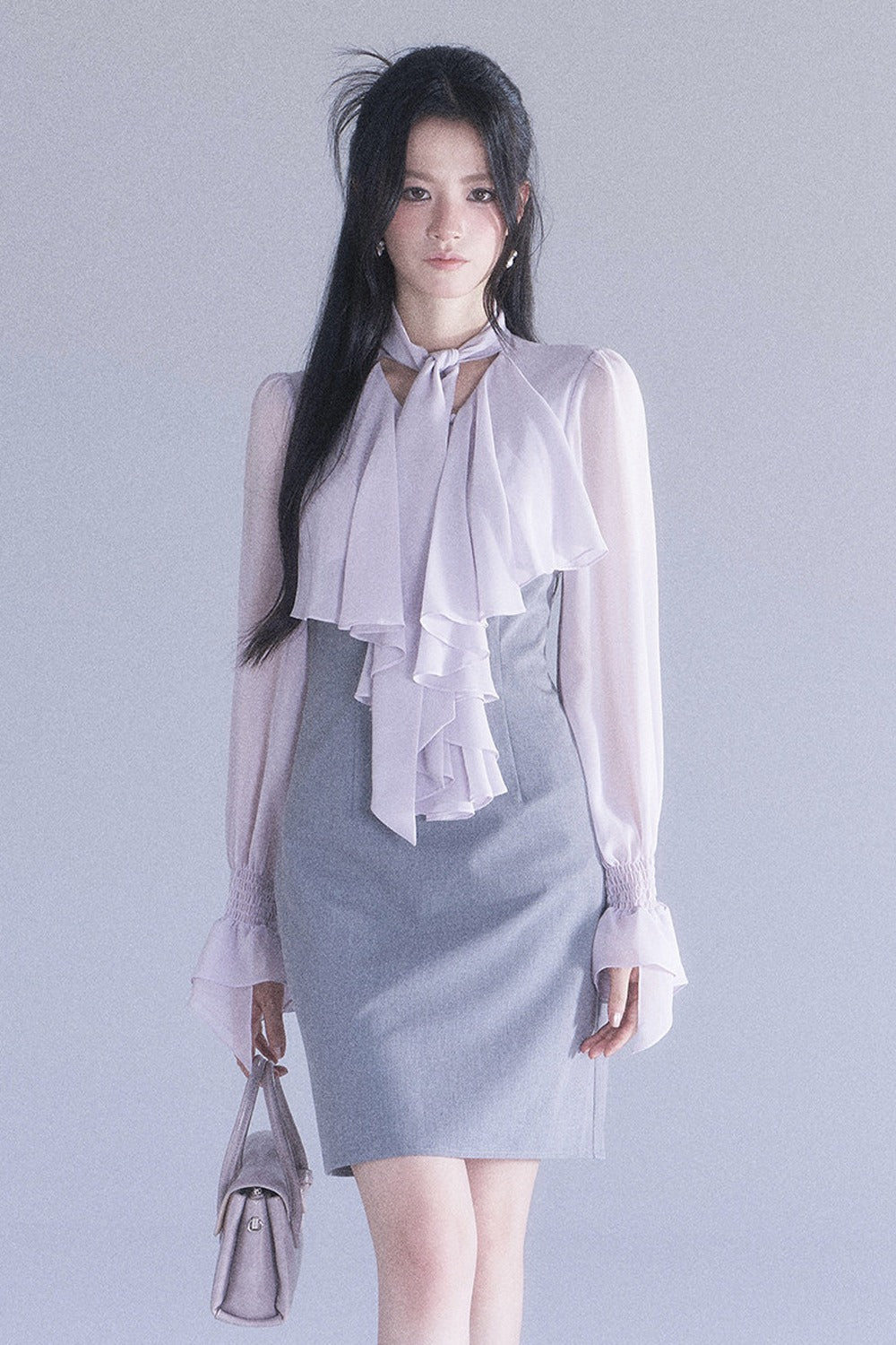 High-Waisted Ruffle Mermaid Dress