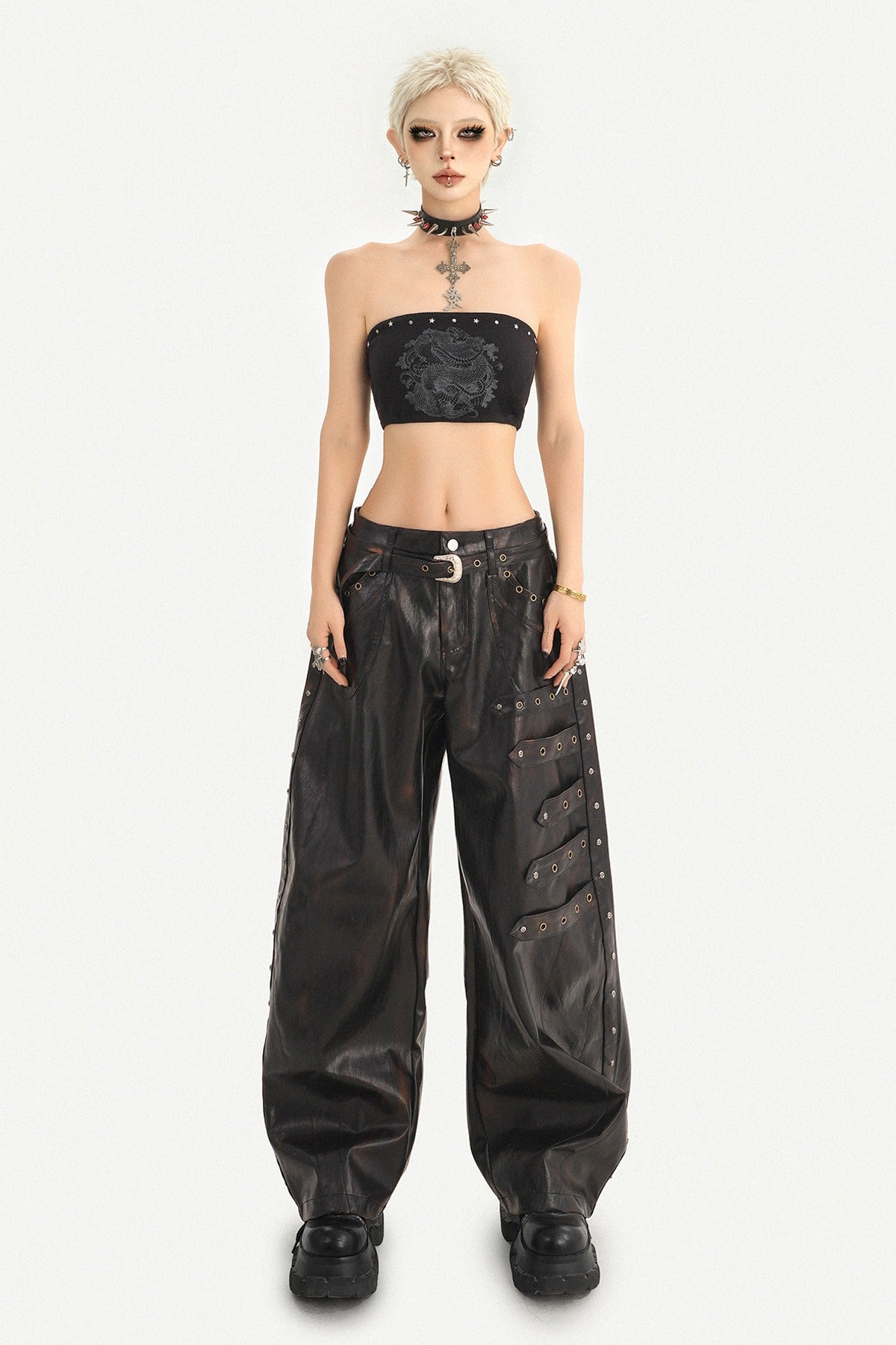 Studded Strapless Tube Top