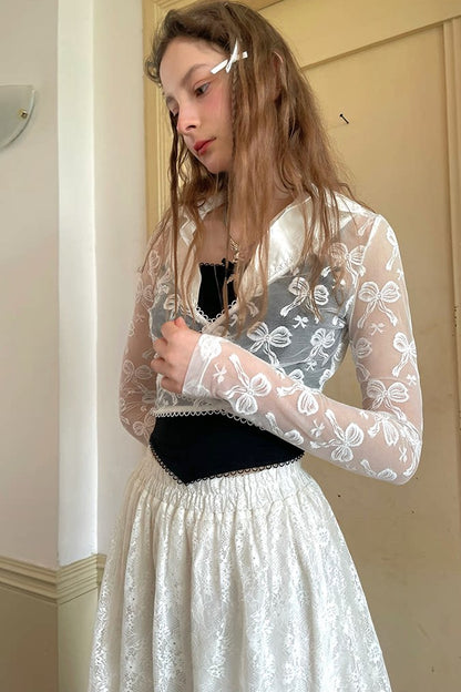 Angel's Tears Jacquard Ballet Top
