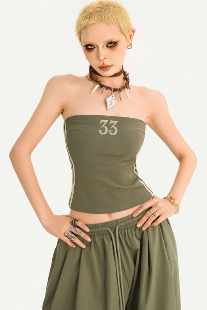 Pantaloni harem verde militare