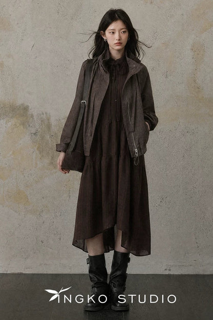 Relaxed Drawstring Jacket
