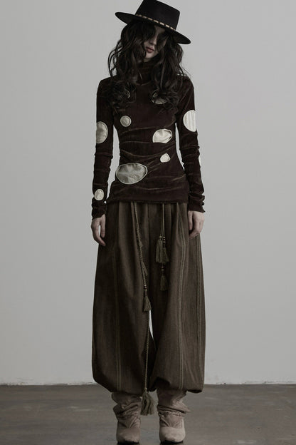 Double-Layered Hollow-Out T-Shirt