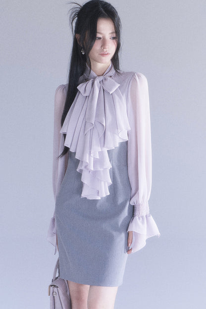 High-Waisted Ruffle Mermaid Dress