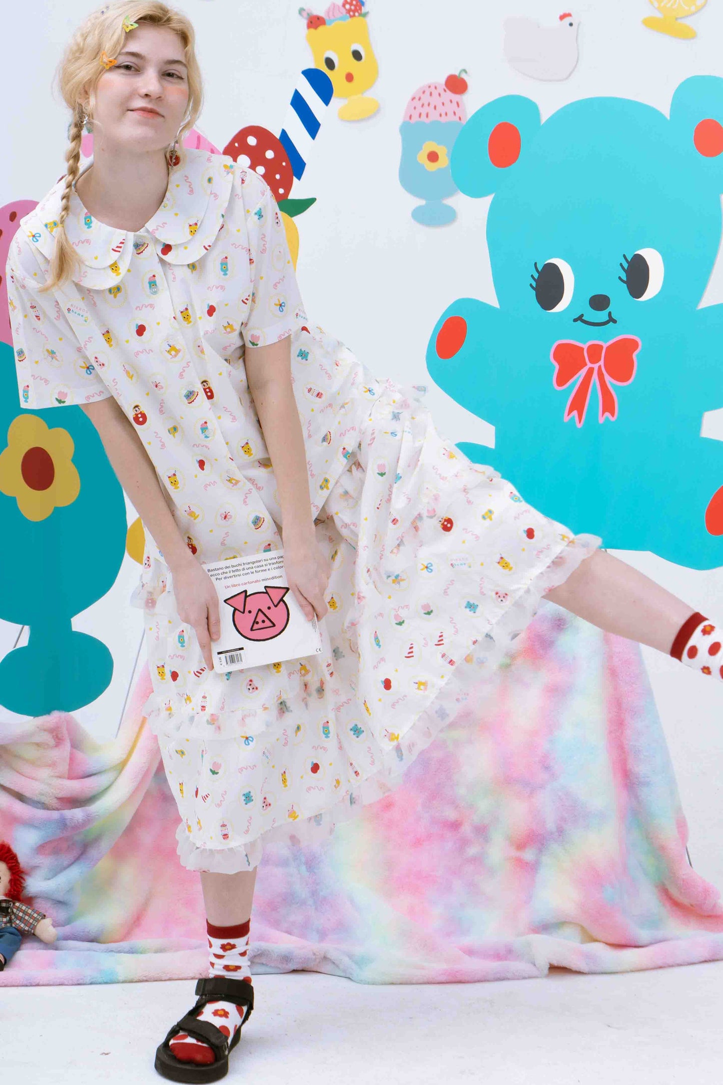 Printed Tiered Skirt