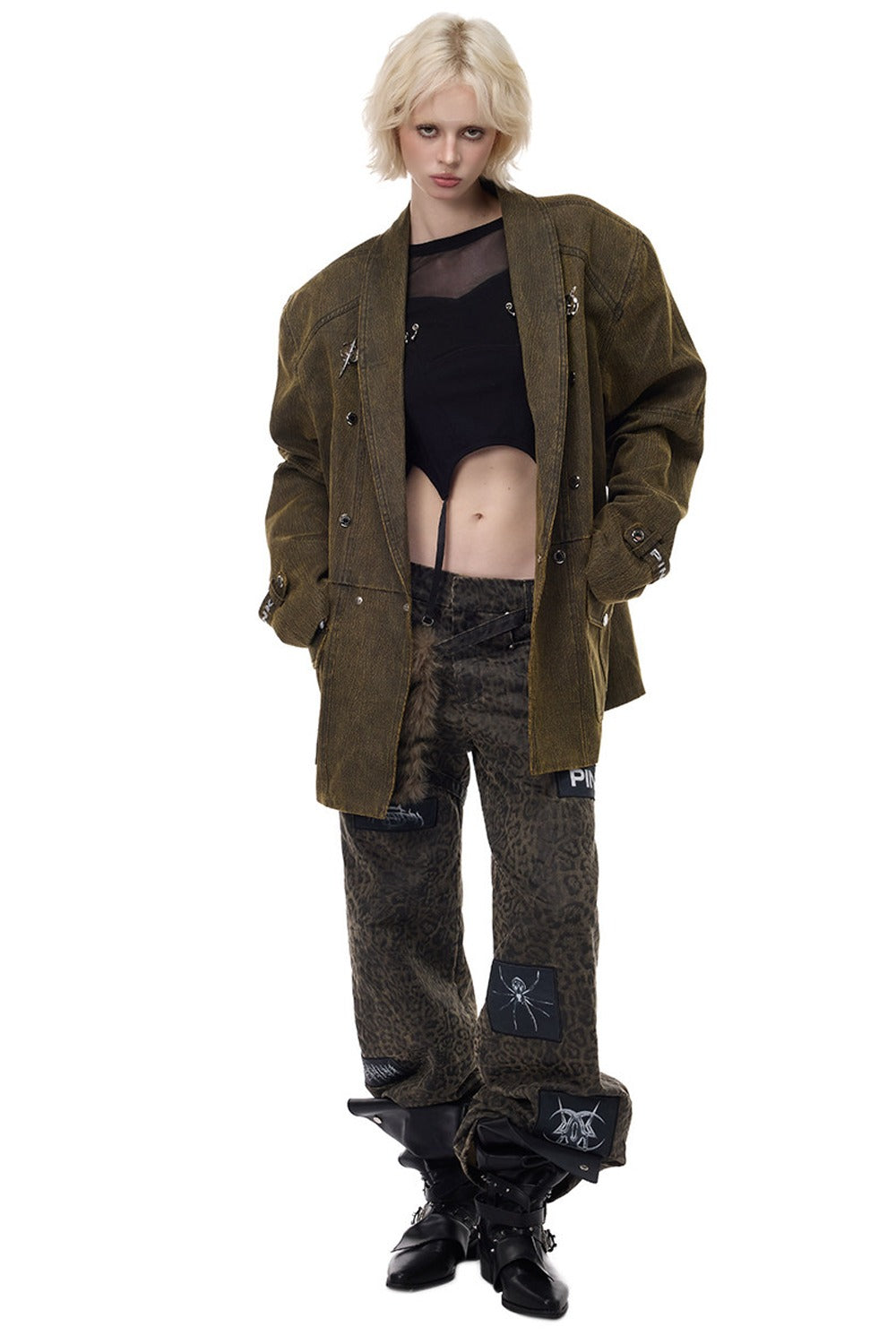 Y2K Oversized Double-Breasted Blazer