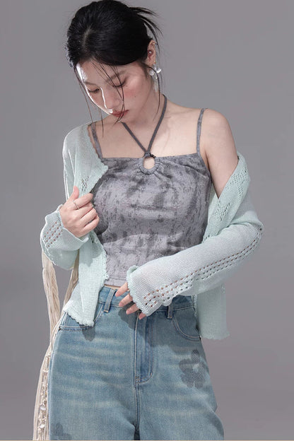 Ink Cloud Gray Camisole