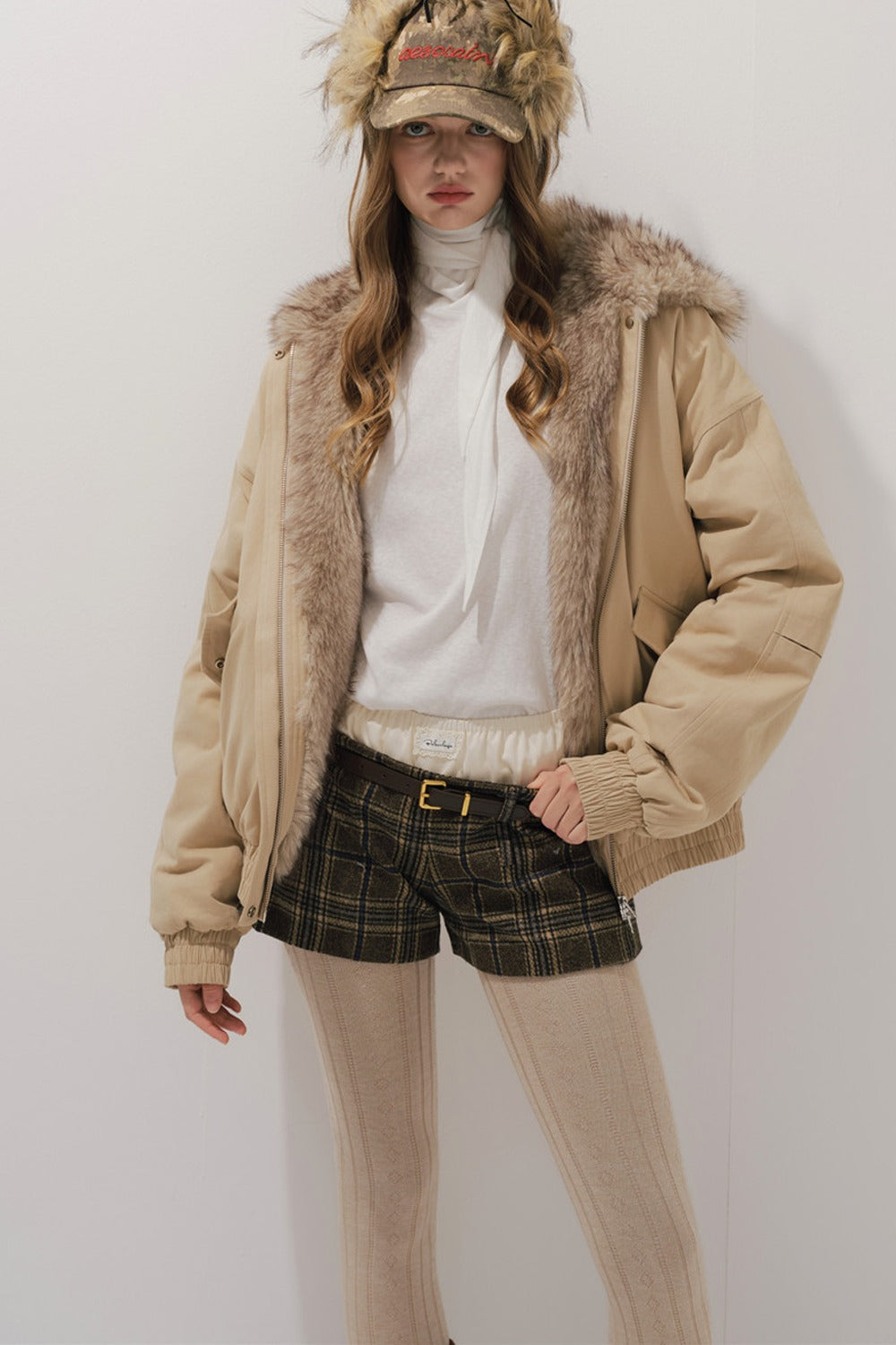 Workwear Cotton Padded Jacket and Shorts Set-Up