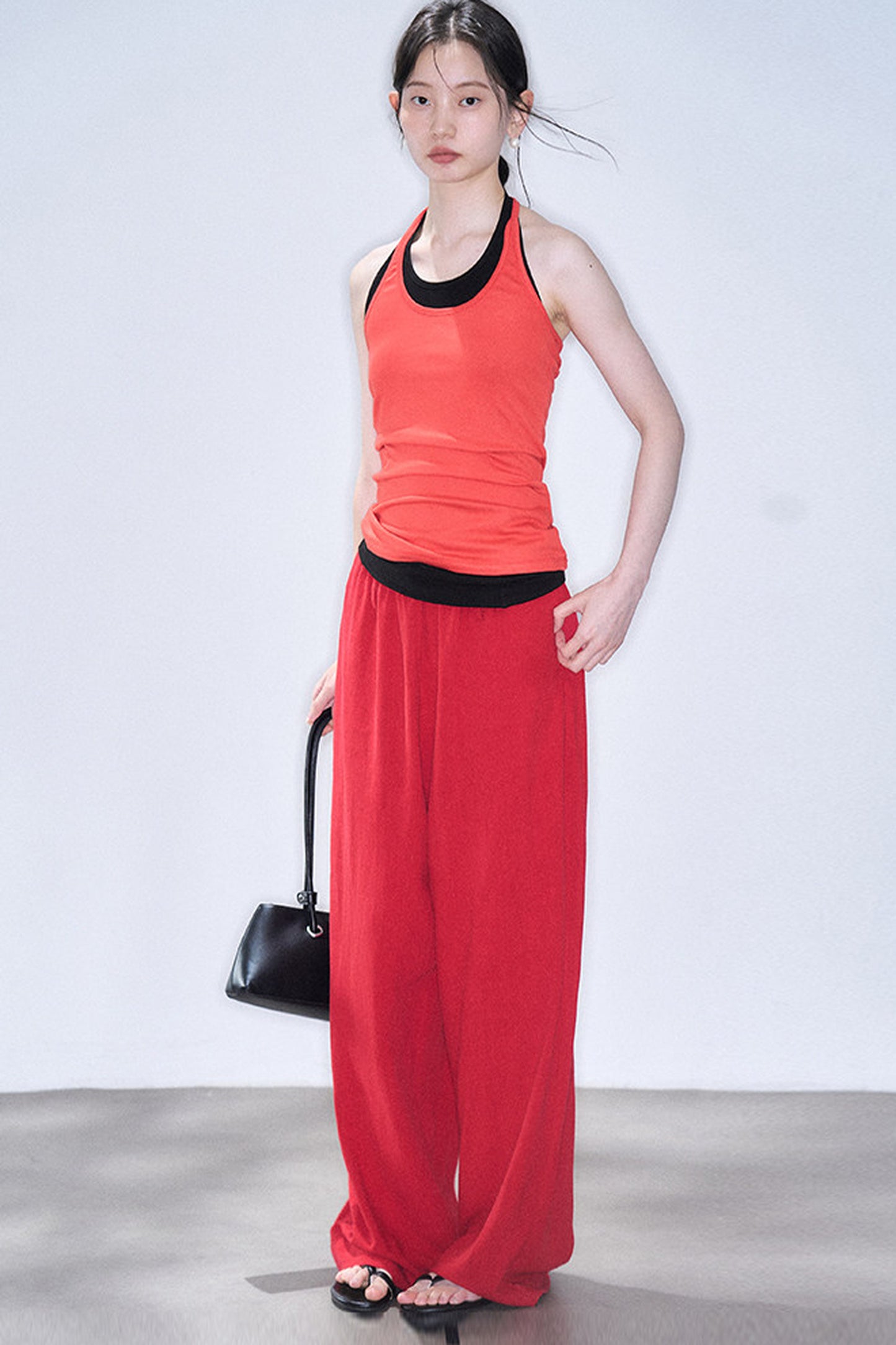 Linen Blend Air Wide-Leg Trousers