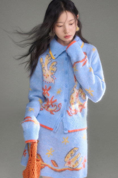 Bird Tulip Wool Knit Set-Up