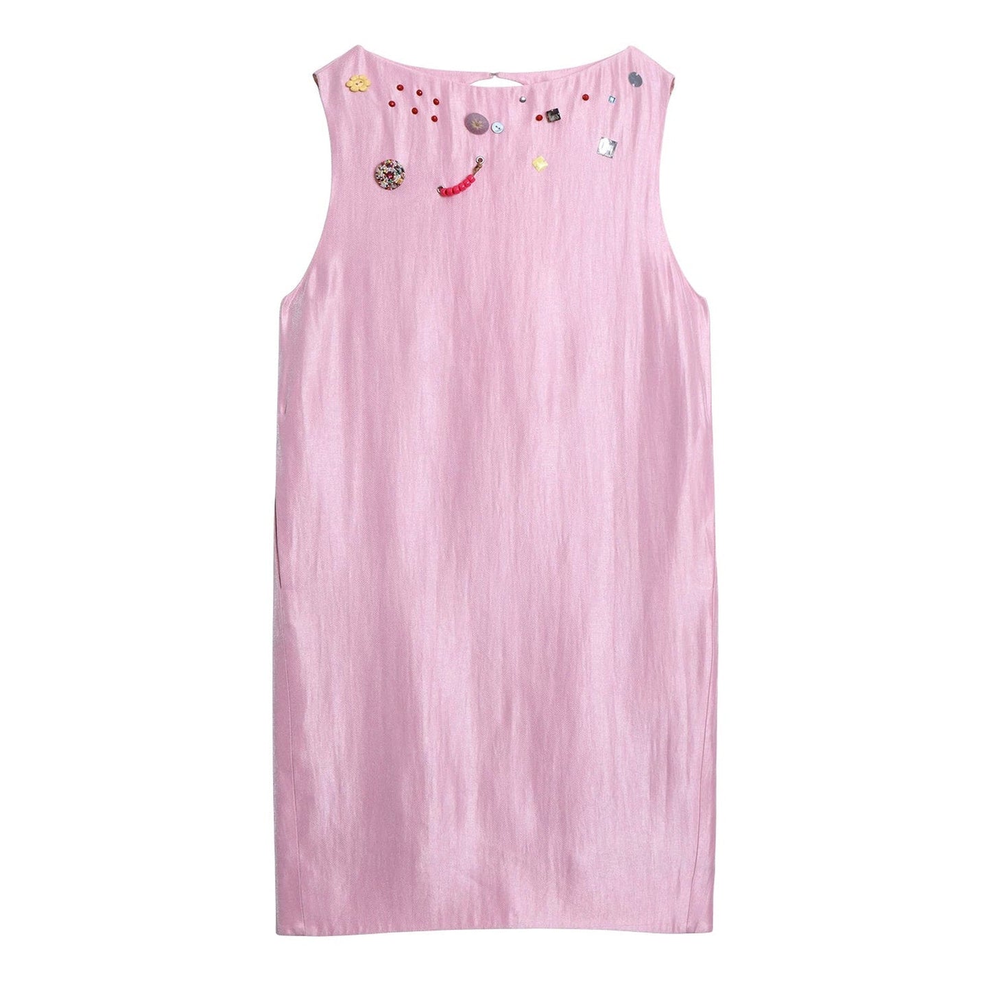 Studded Backless Tank Dress