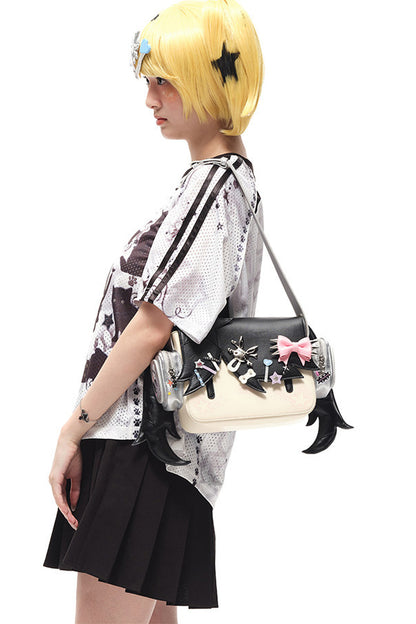 Girl Headphones Handbag Crossbody Shoulder