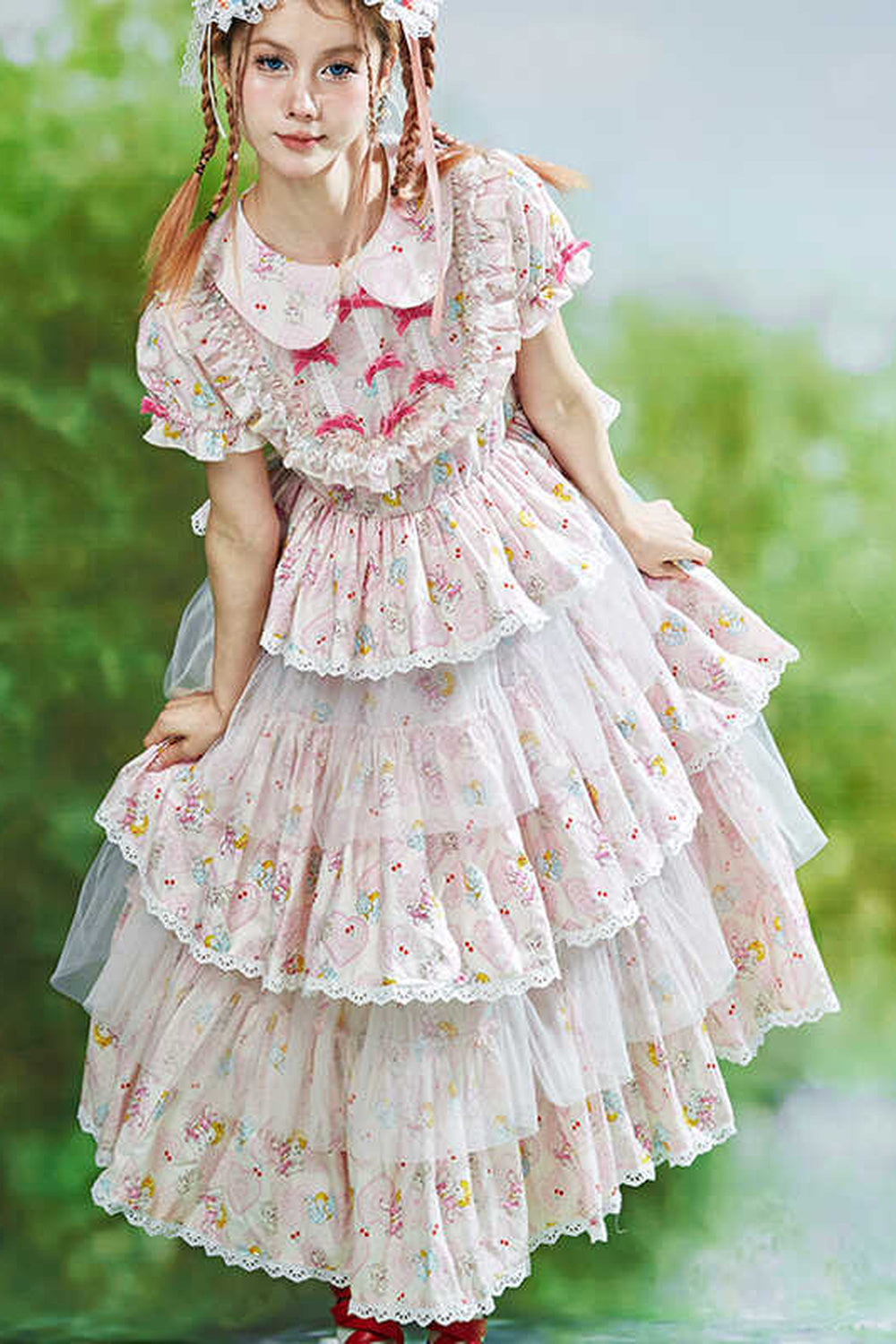 Showa-Era Pink Lolita Dress